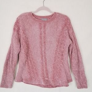 Pallette Plush Chunky knit‎ Sweater Size Medium in Pink